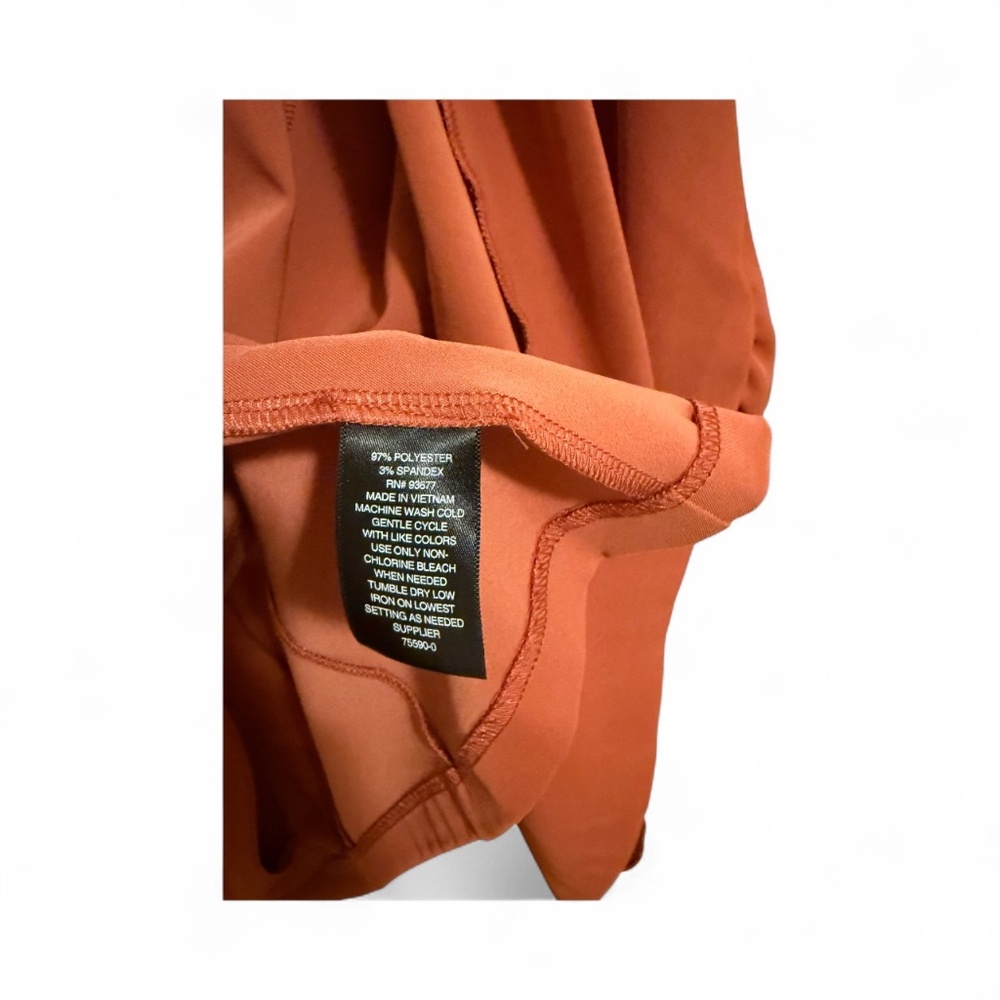 NWOT Worthington women's burnt orange or rust-colored open-front blazer - Picture 4 of 7